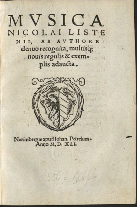 Listenius, Nikolaus (um 1510 geb.) 1 m 2345979